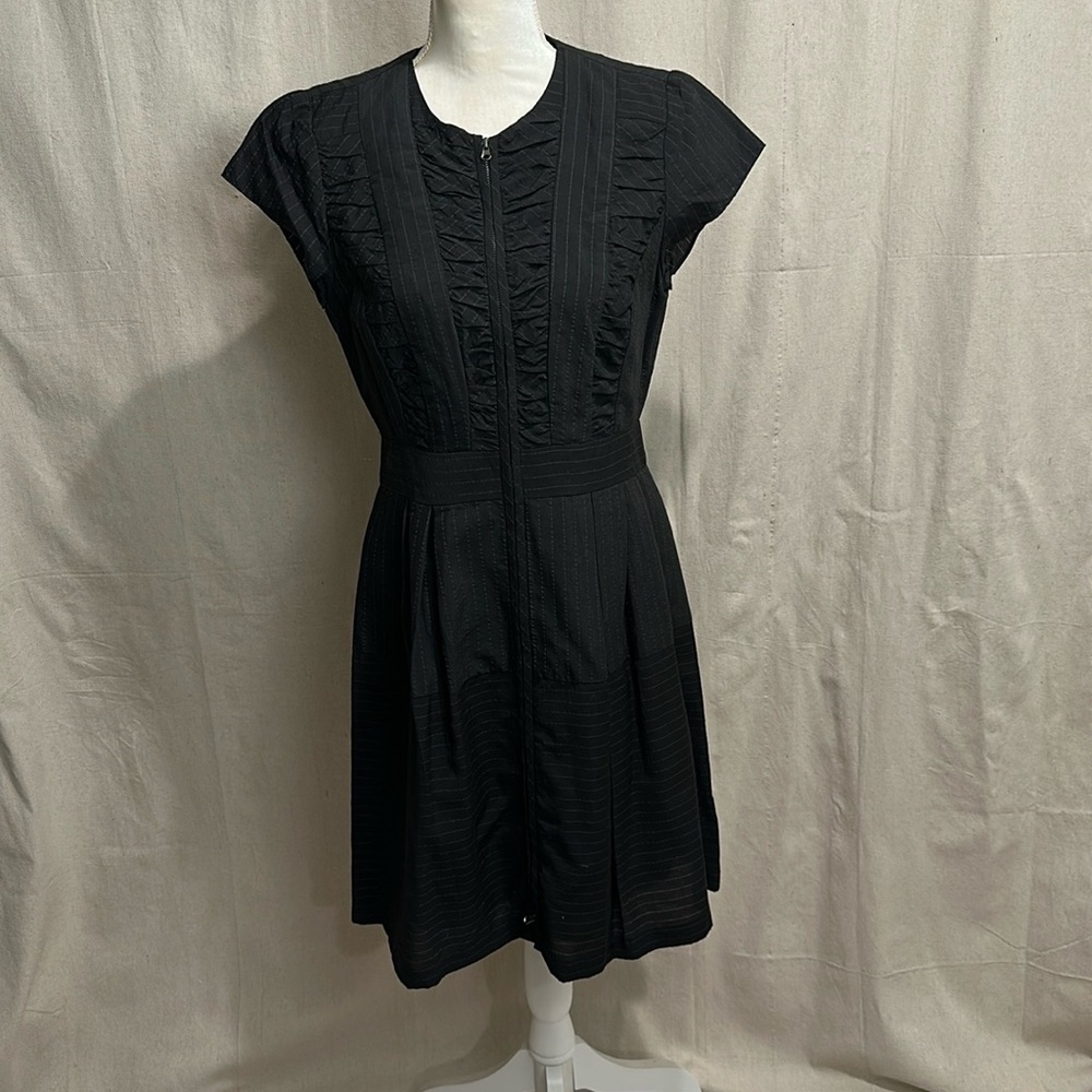 Nanette Lepore black short sleeve minidress